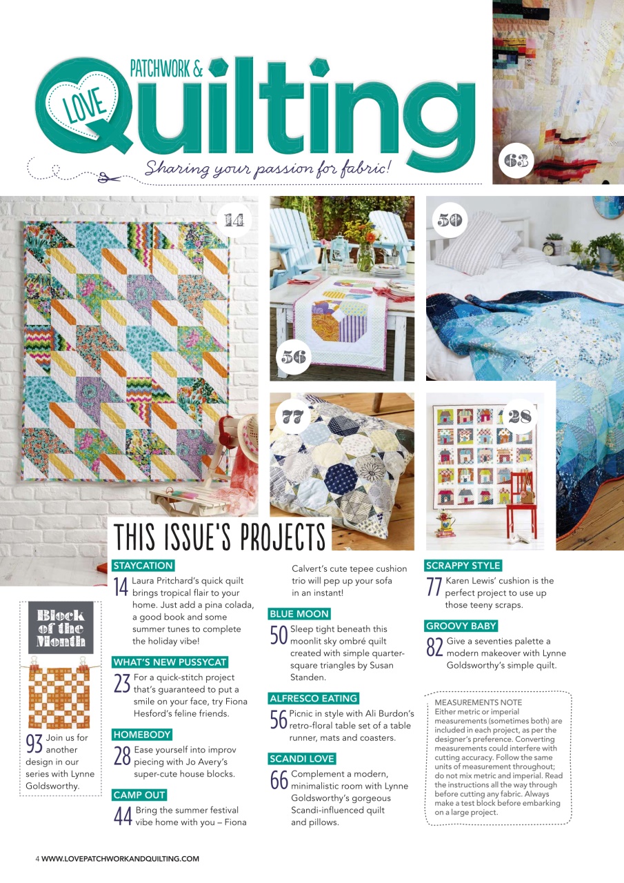Love Patchwork & Quilting Preview Pages