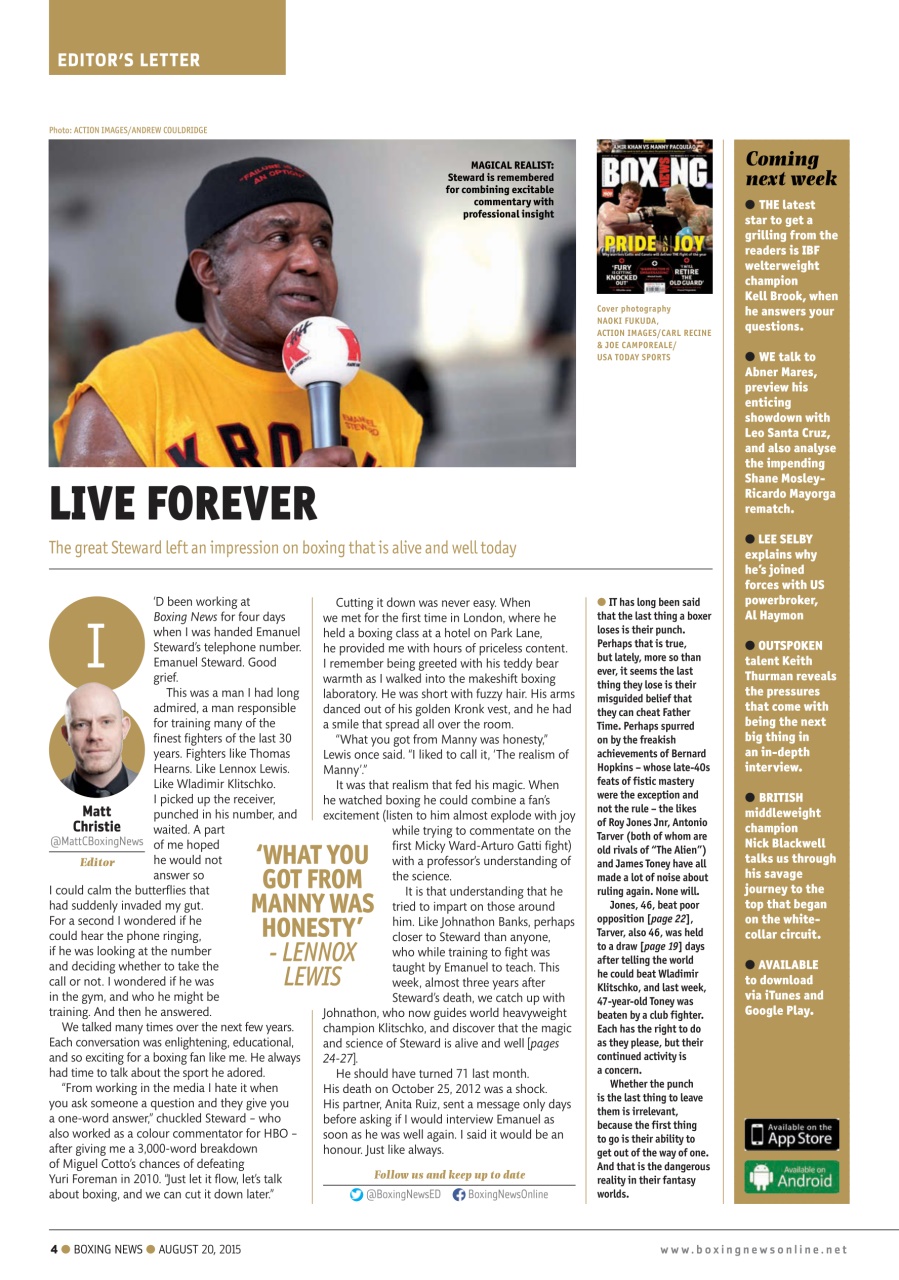 Boxing News Preview Pages