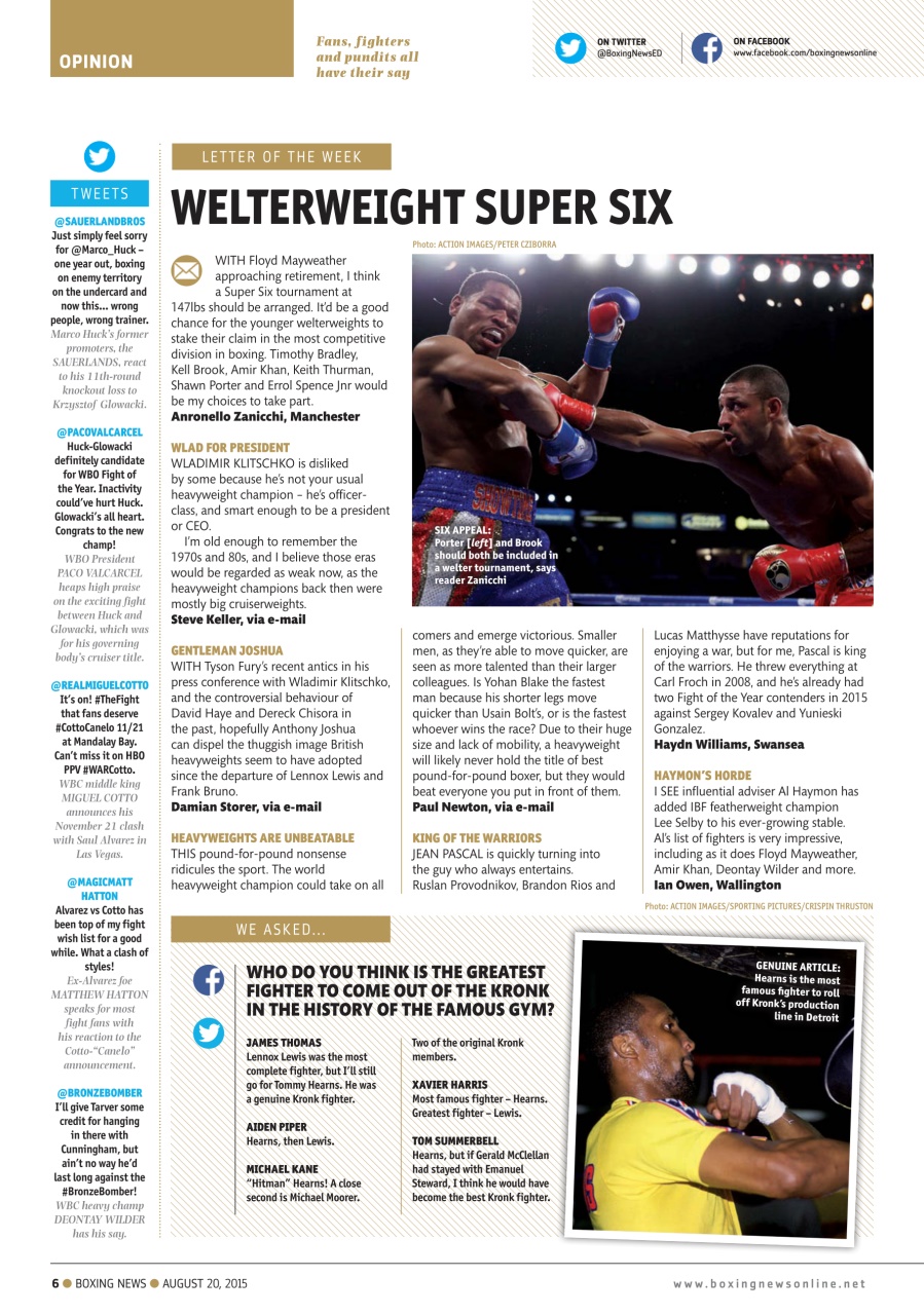 Boxing News Preview Pages