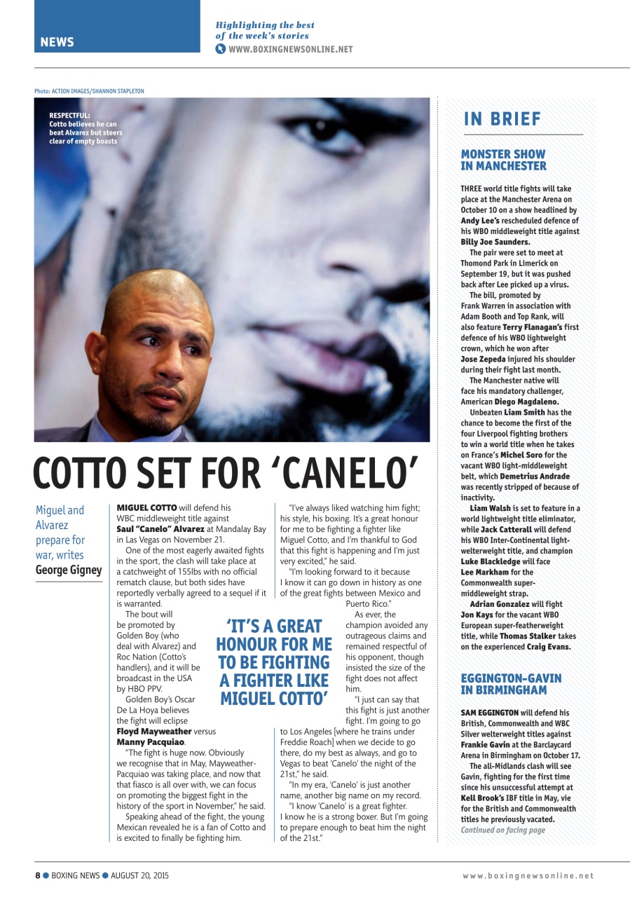 Boxing News Preview Pages