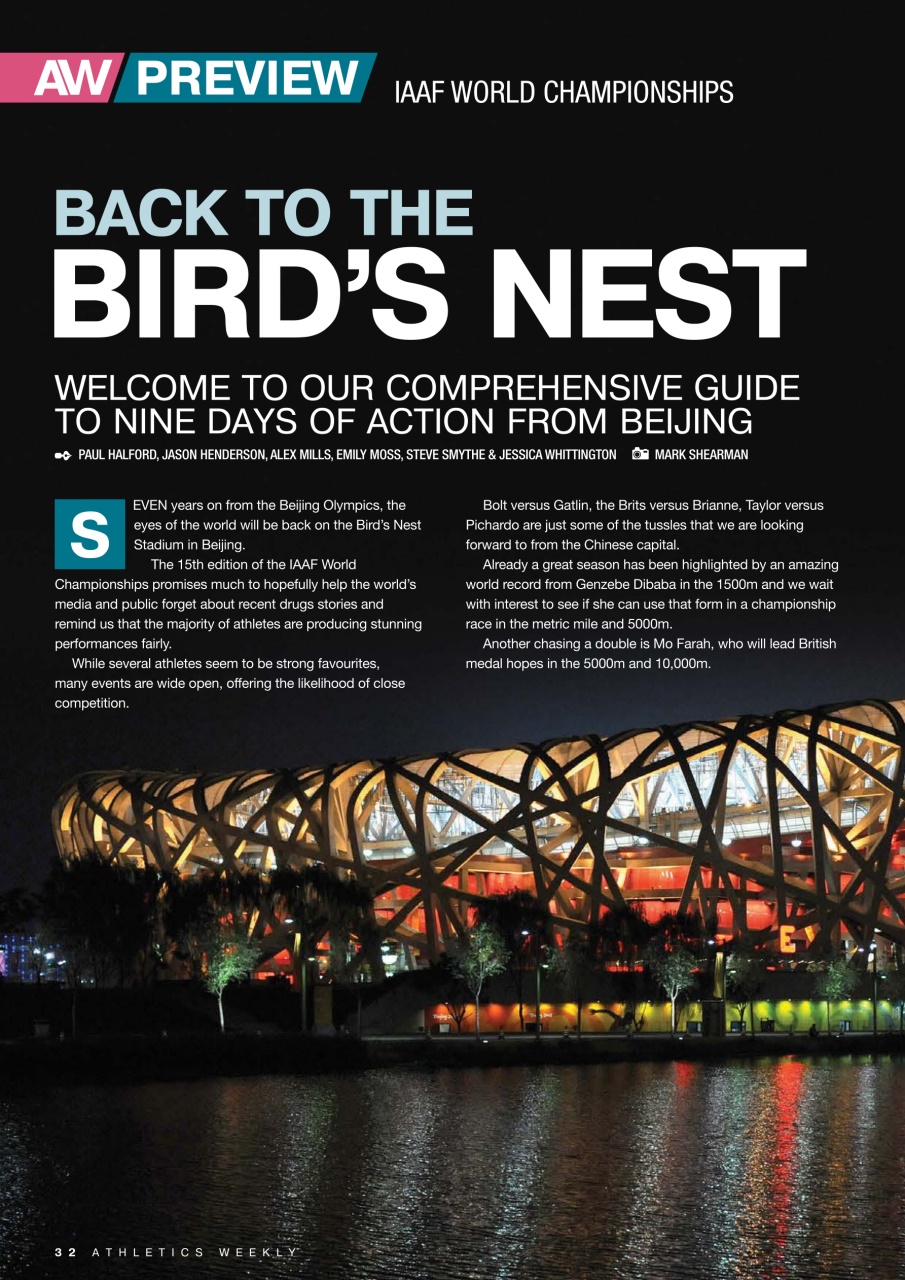 AW – Athletics Weekly Magazine Preview Pages