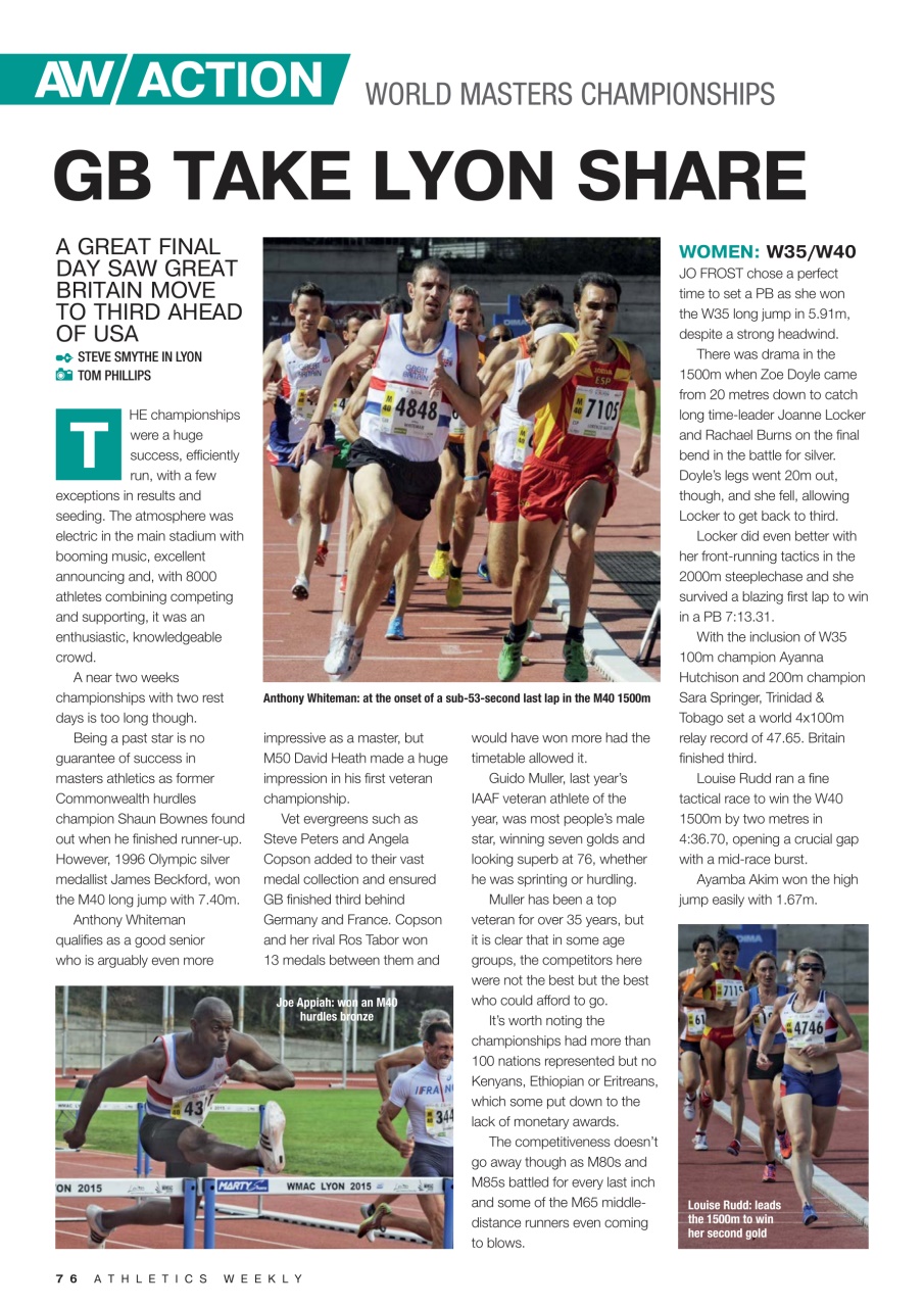 AW – Athletics Weekly Magazine Preview Pages