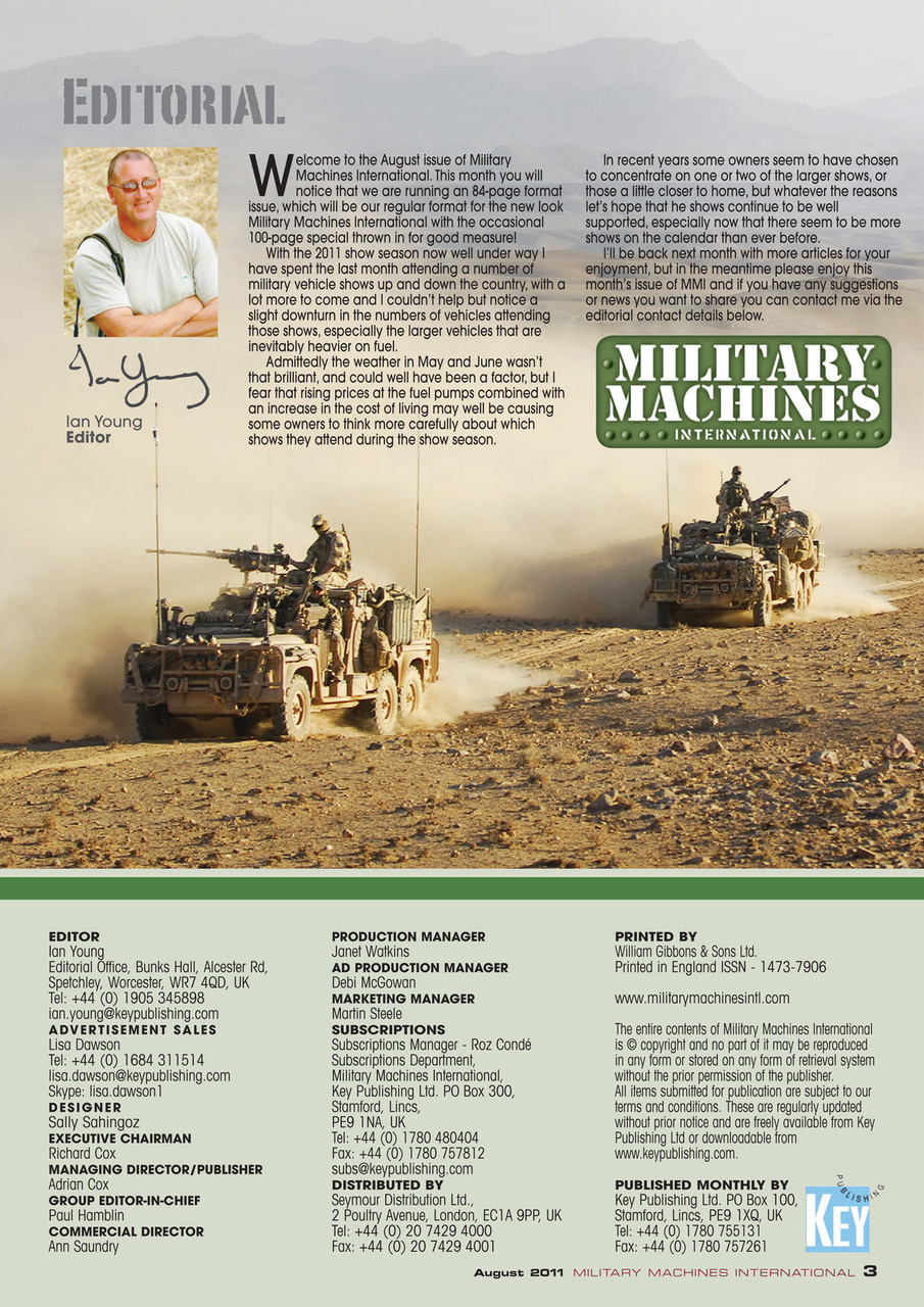 Military Machines International Preview Pages