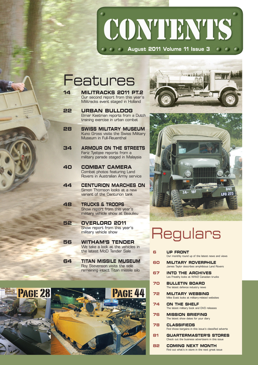 Military Machines International Preview Pages
