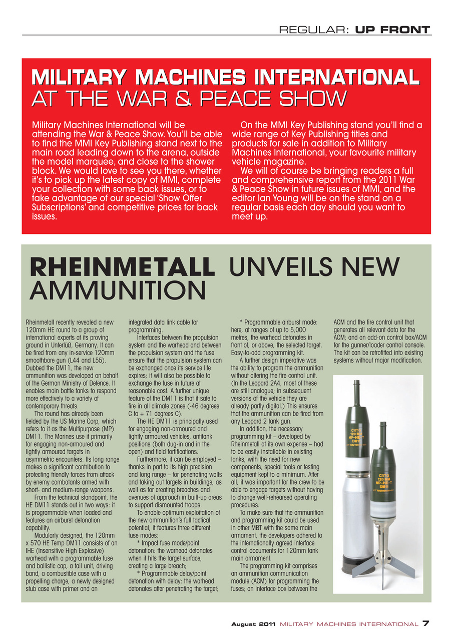 Military Machines International Preview Pages