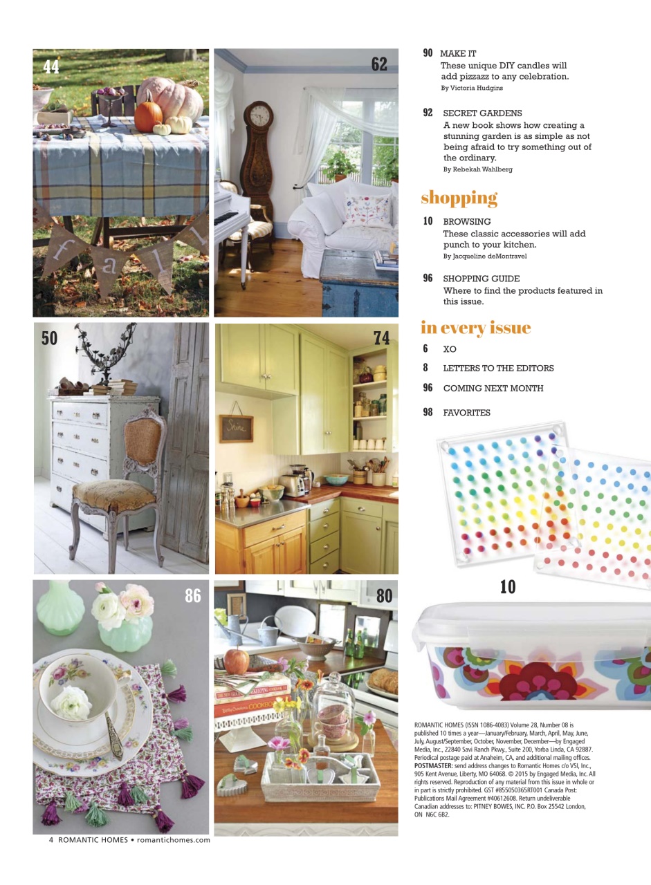 Romantic Homes Preview Pages