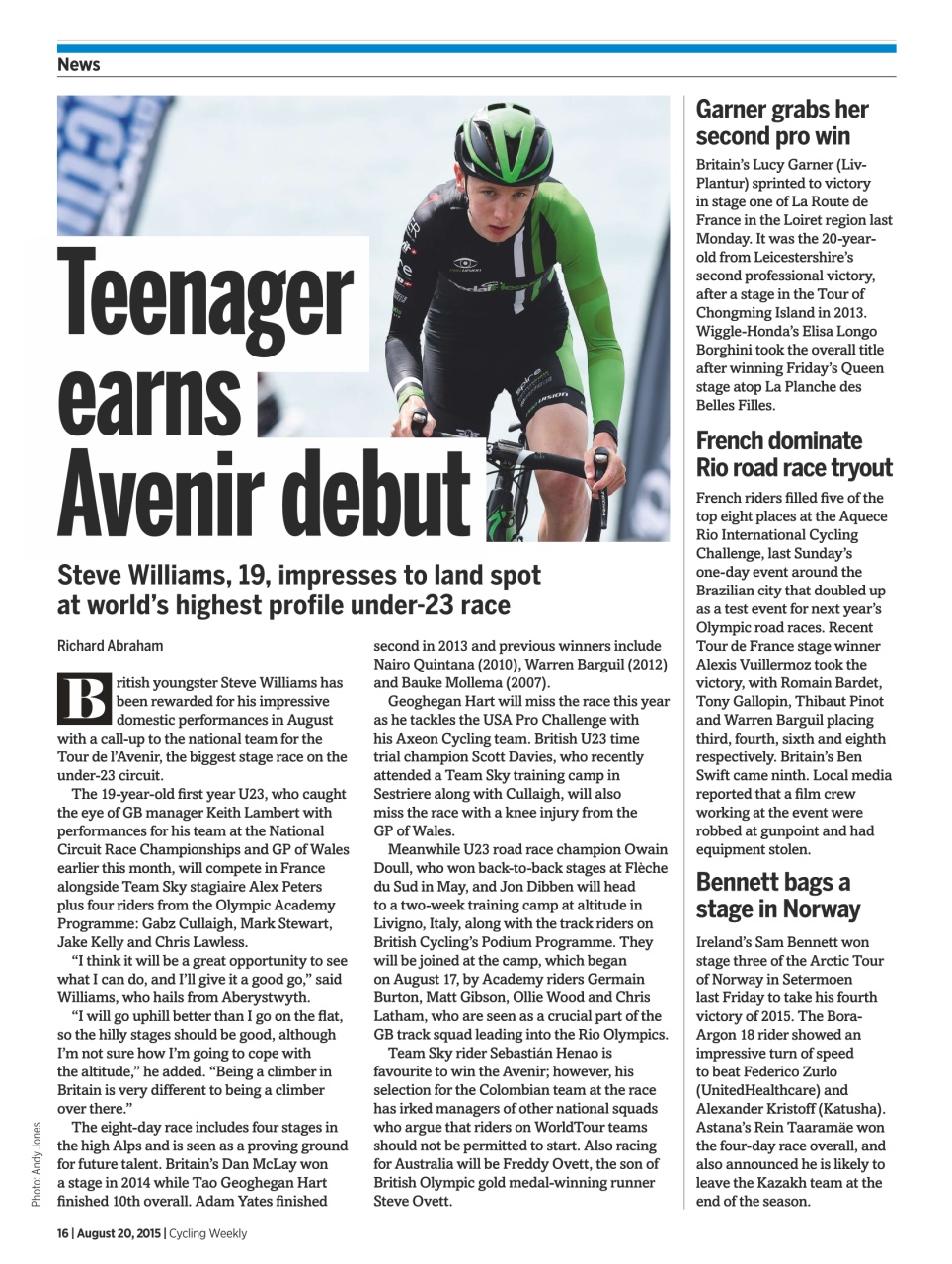 Cycling Weekly Preview Pages