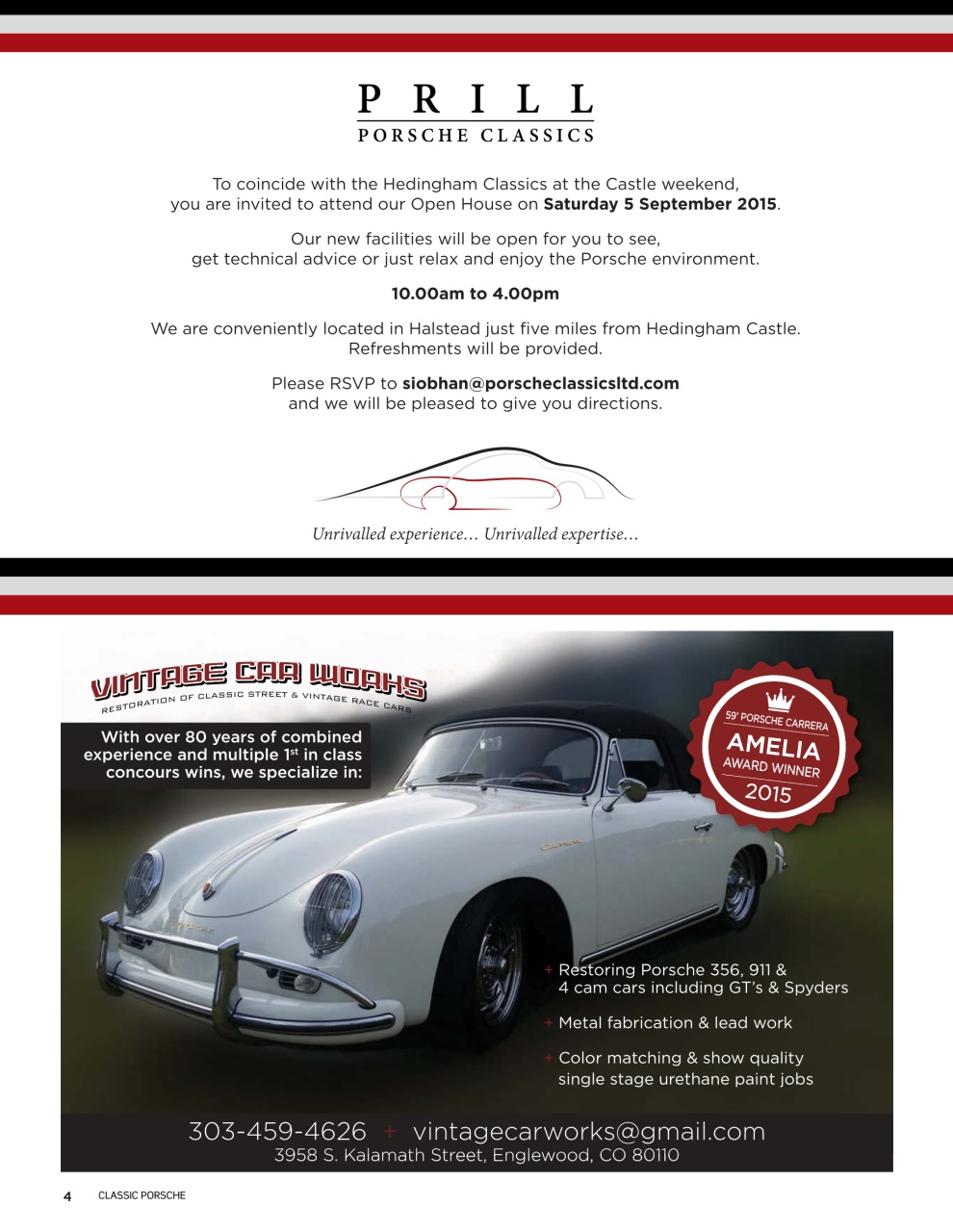 Classic Porsche Preview Pages