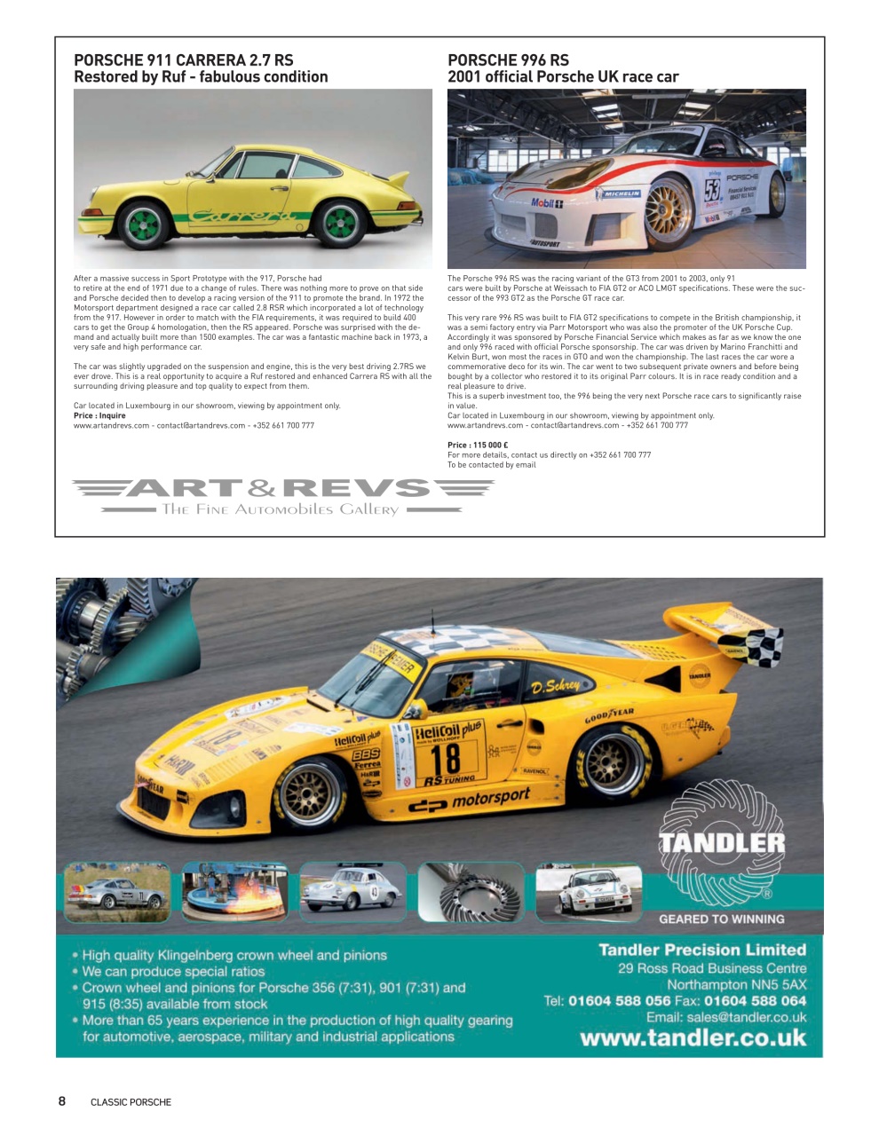 Classic Porsche Preview Pages