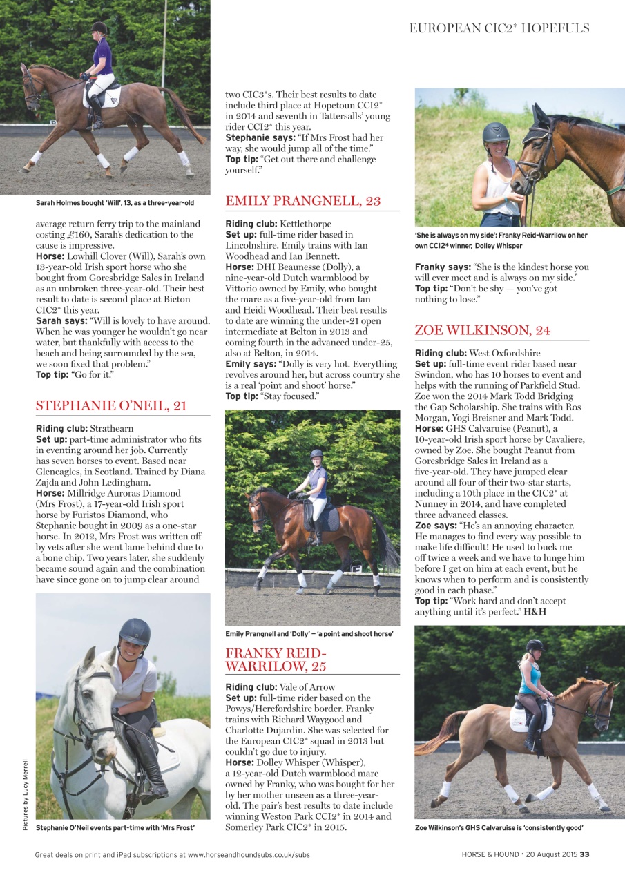 Horse & Hound Preview Pages