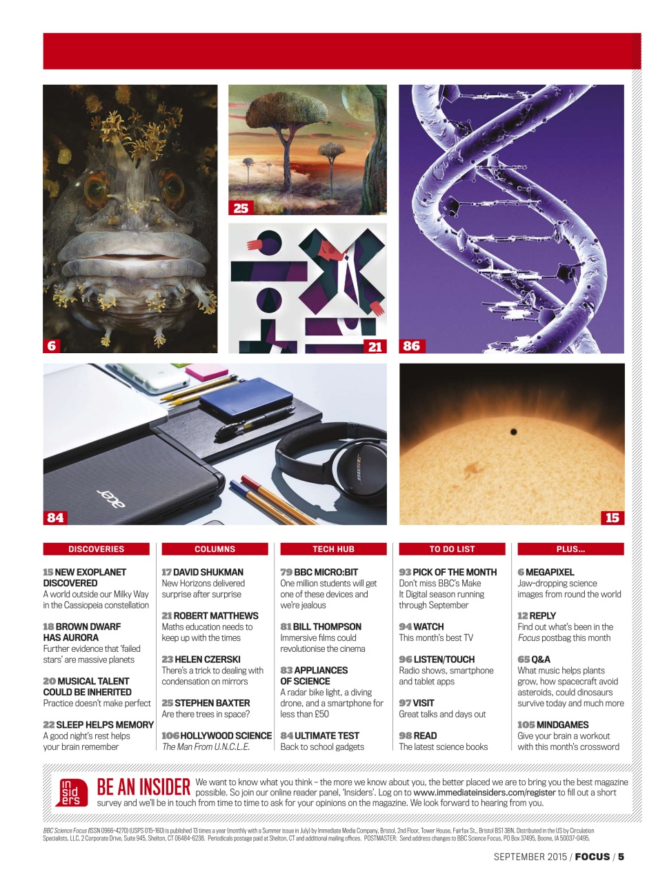 BBC Science Focus Magazine Preview Pages