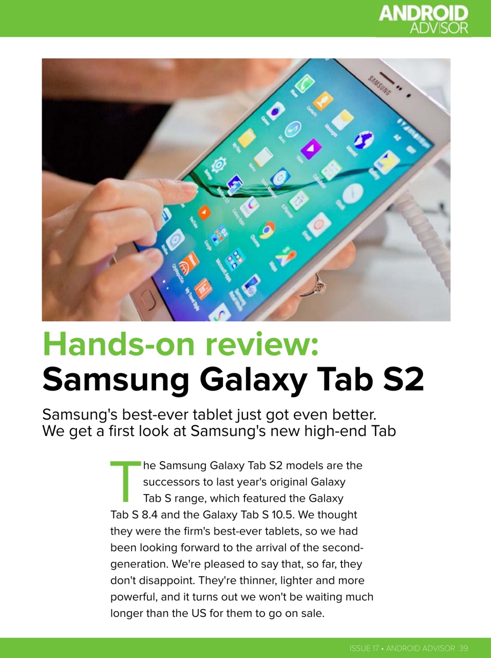 Android Advisor Preview Pages