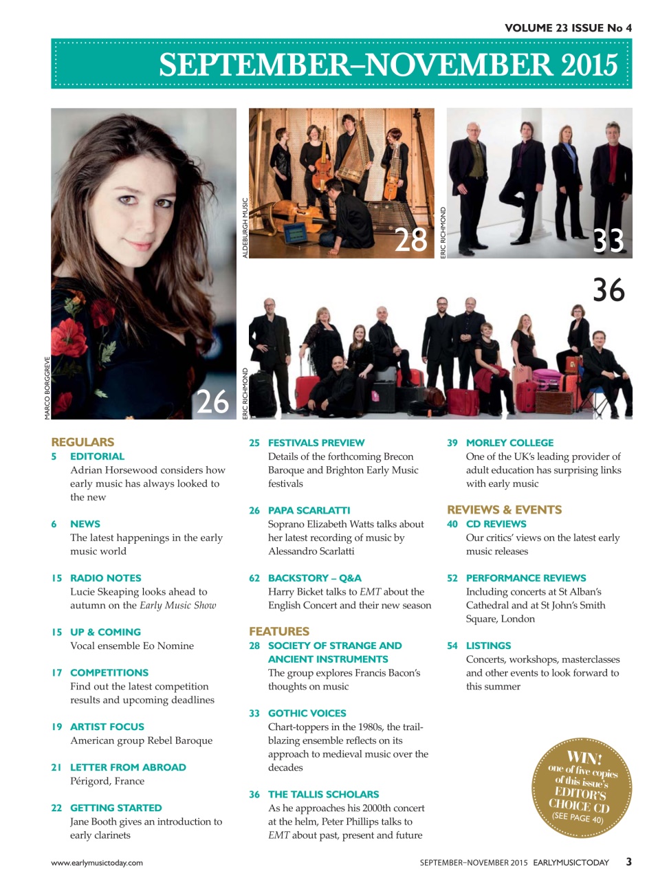 Early Music Today Preview Pages