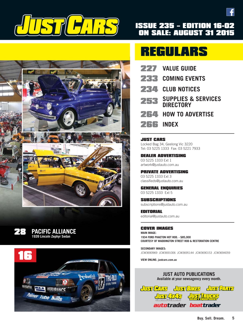 JUST CARS Preview Pages