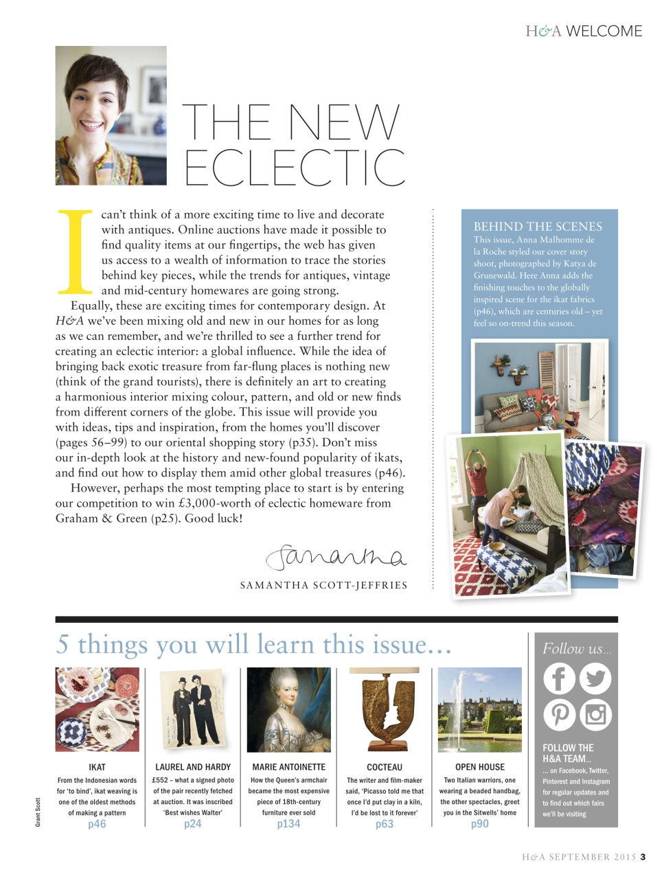 Homes & Antiques Magazine Preview Pages