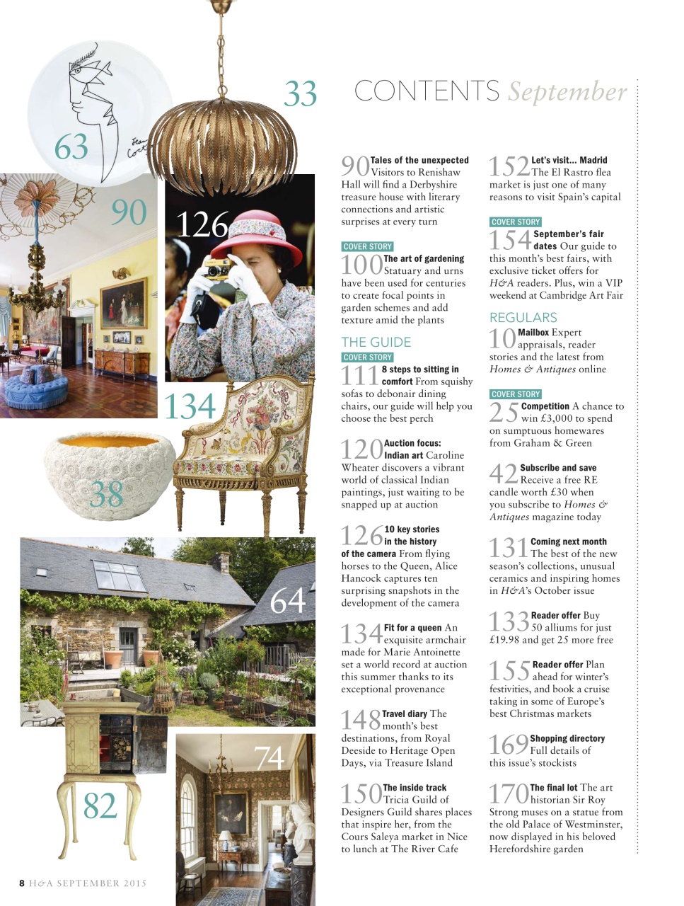 Homes & Antiques Magazine Preview Pages