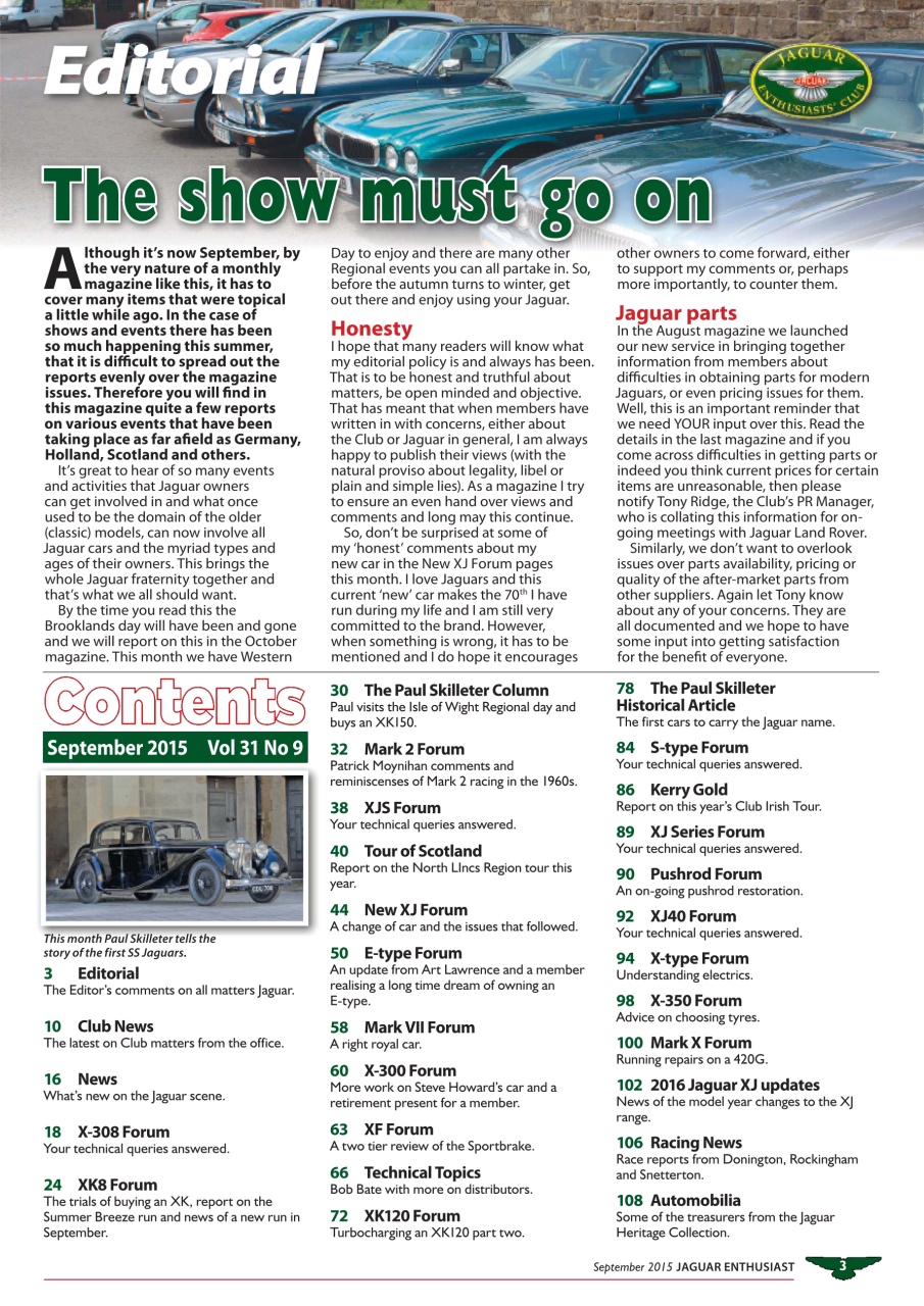 Jaguar Enthusiast Preview Pages