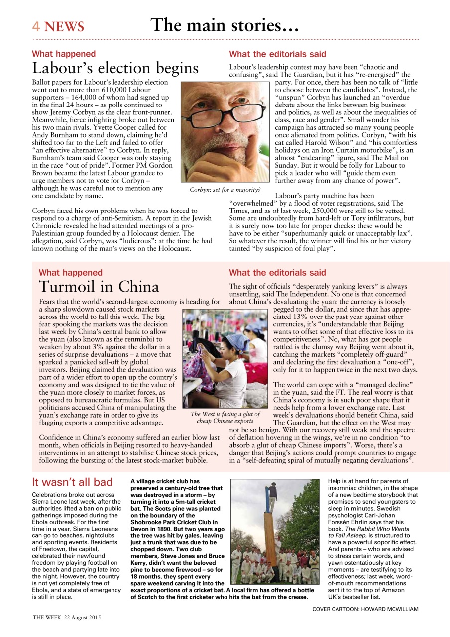 The Week Preview Pages