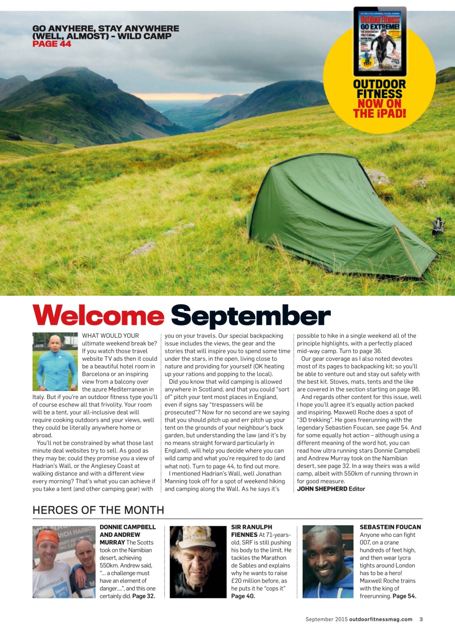 Outdoor Fitness & Adventure Preview Pages