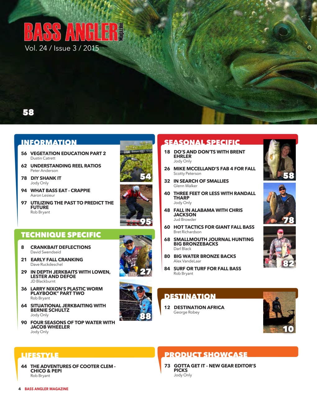 BASS ANGLER MAGAZINE Preview Pages
