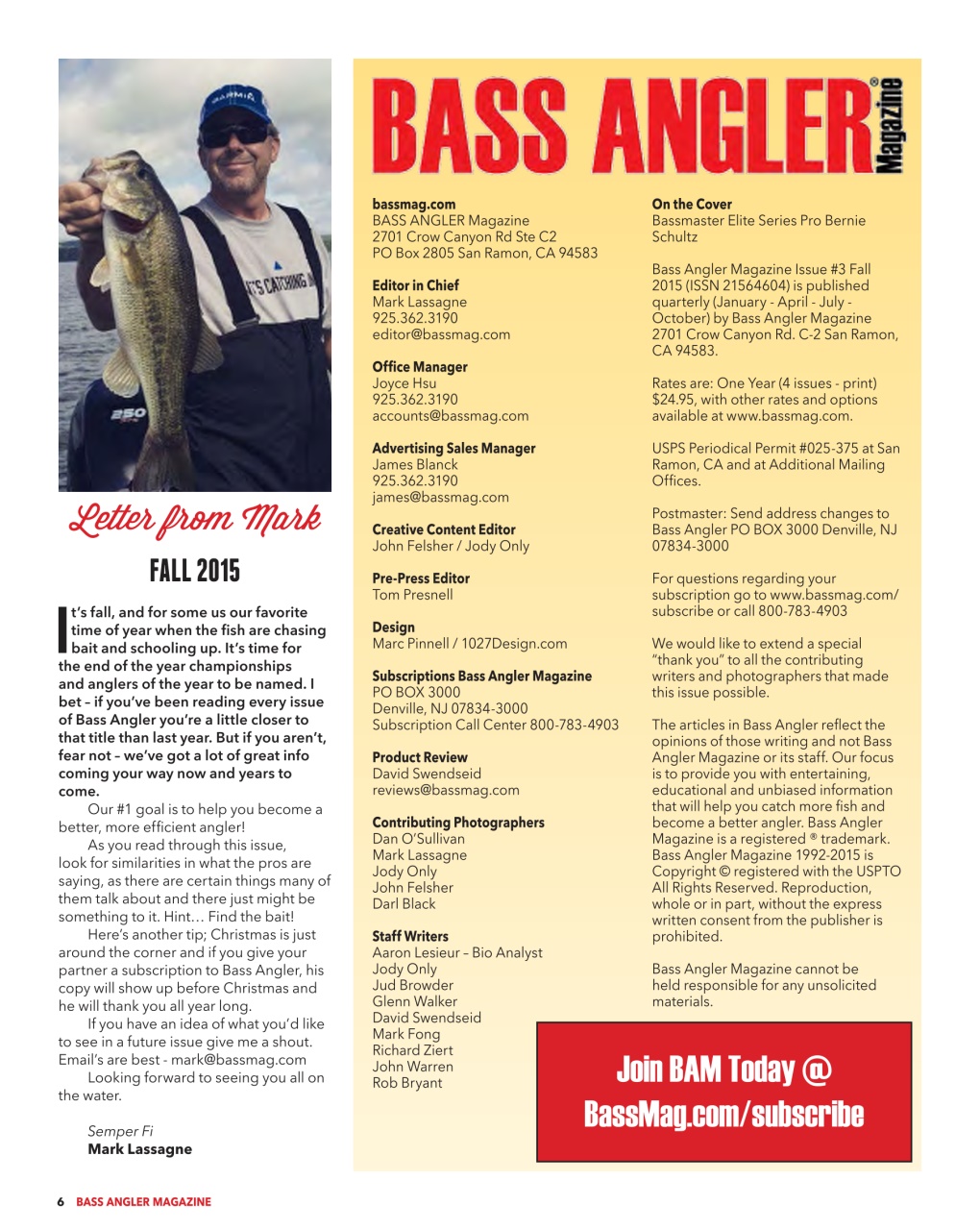 BASS ANGLER MAGAZINE Preview Pages