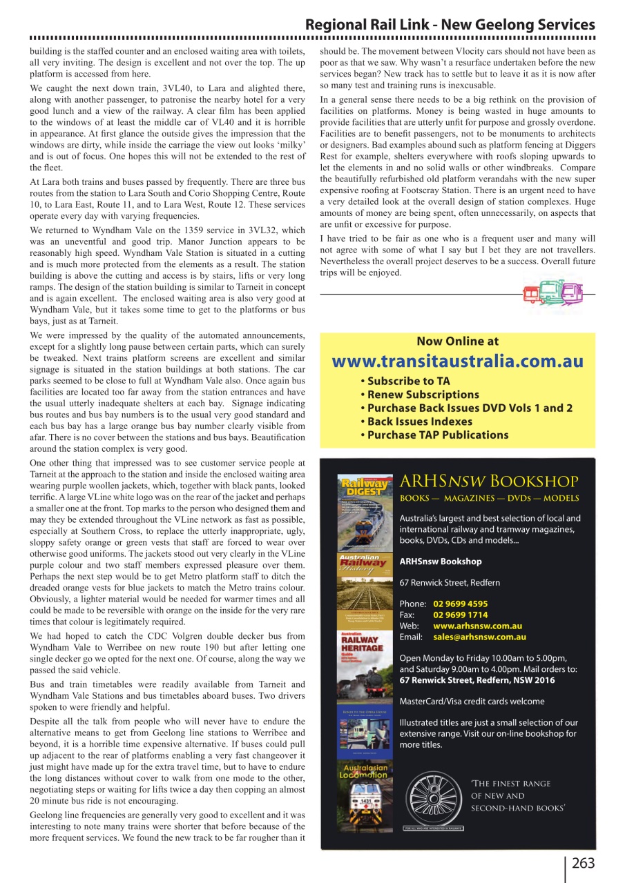 Transit Australia Preview Pages