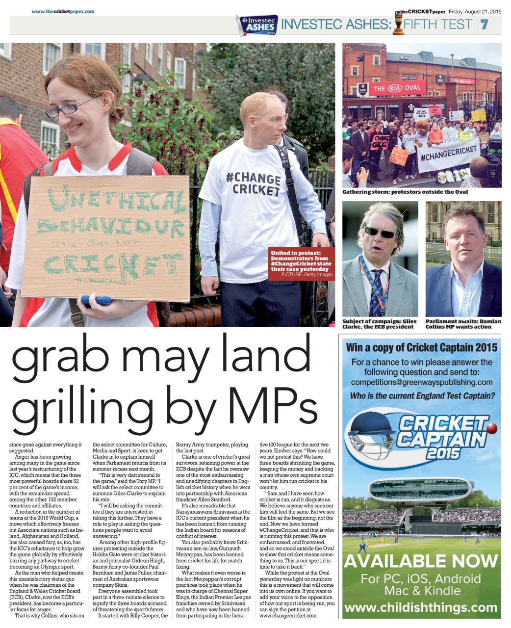 The Cricket Paper Preview Pages
