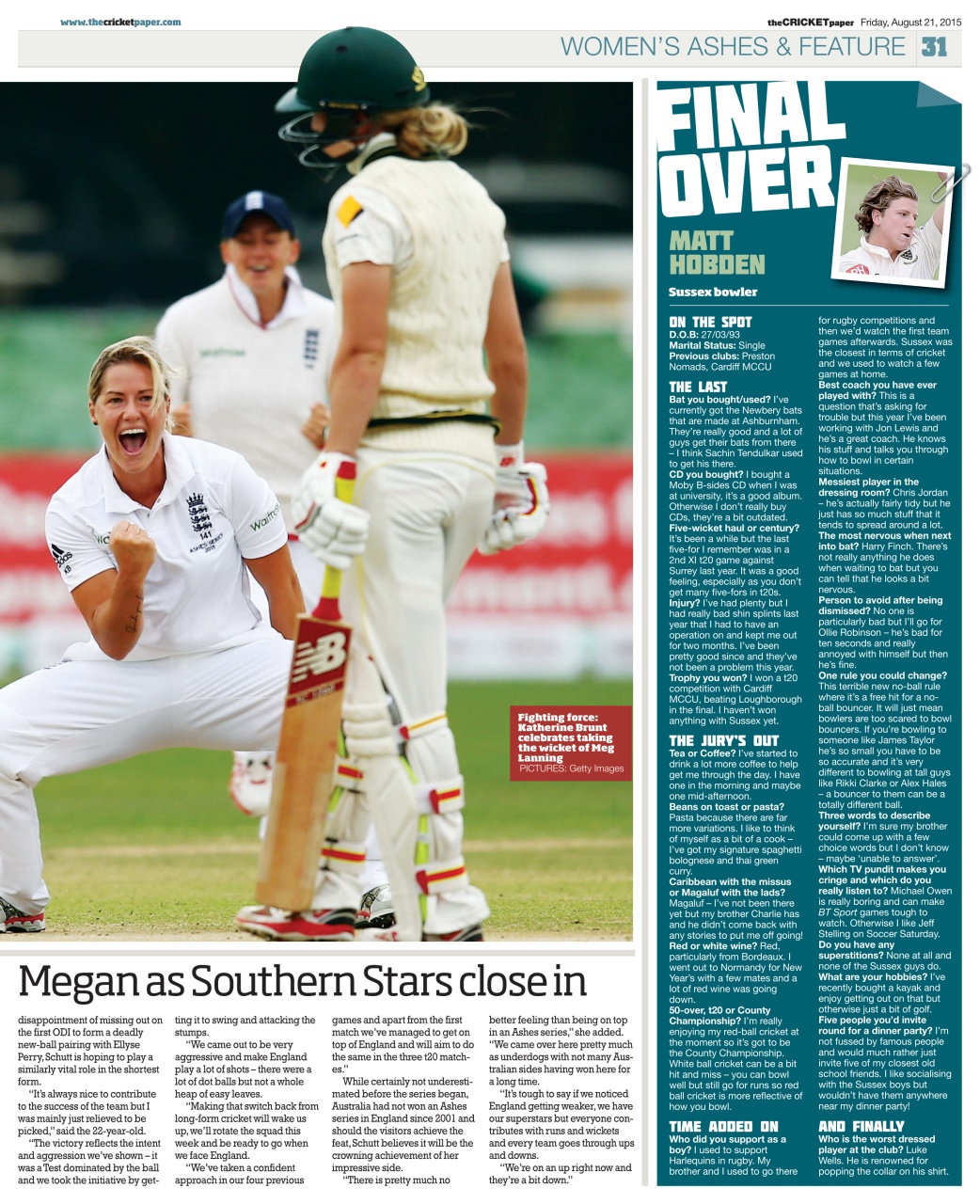 The Cricket Paper Preview Pages