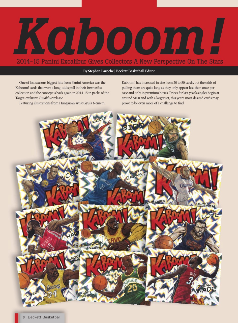 Beckett Basketball Magazine Preview Pages