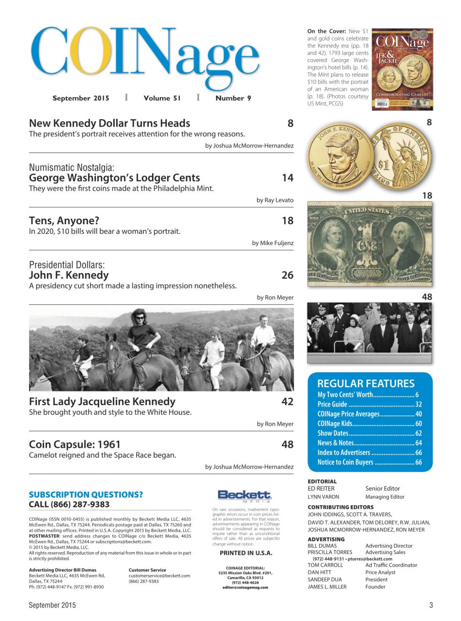 COINage Magazine Preview Pages