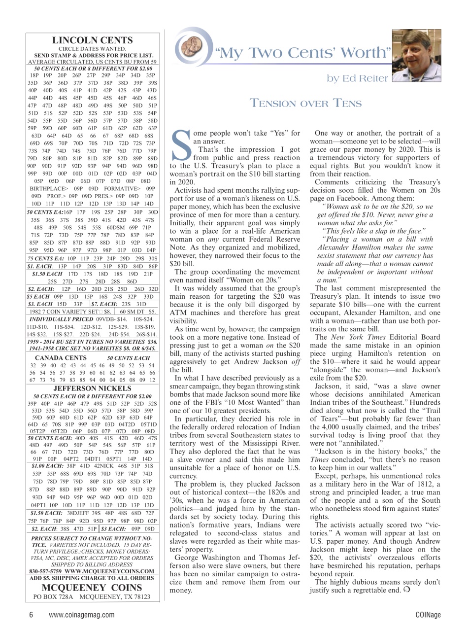 COINage Magazine Preview Pages