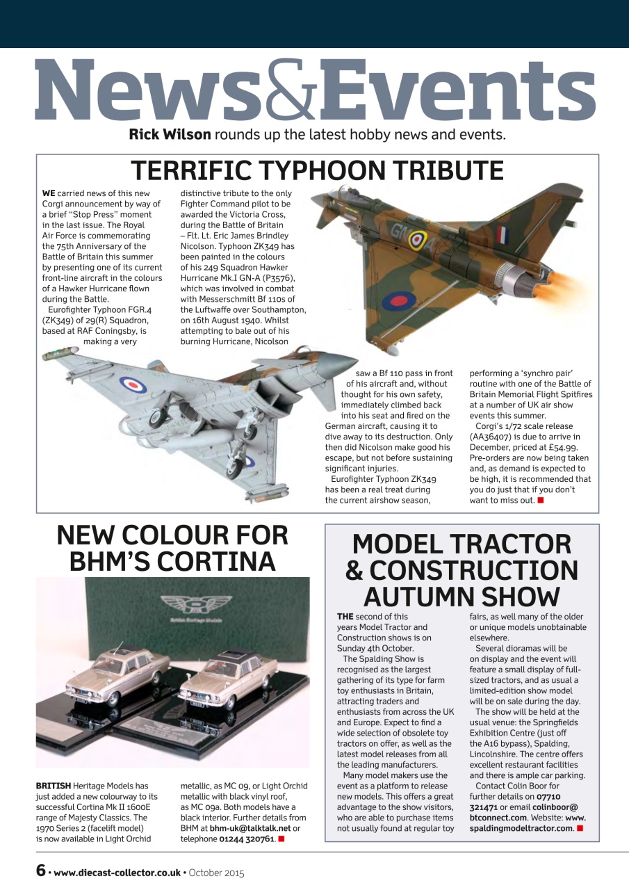 Diecast Collector Preview Pages