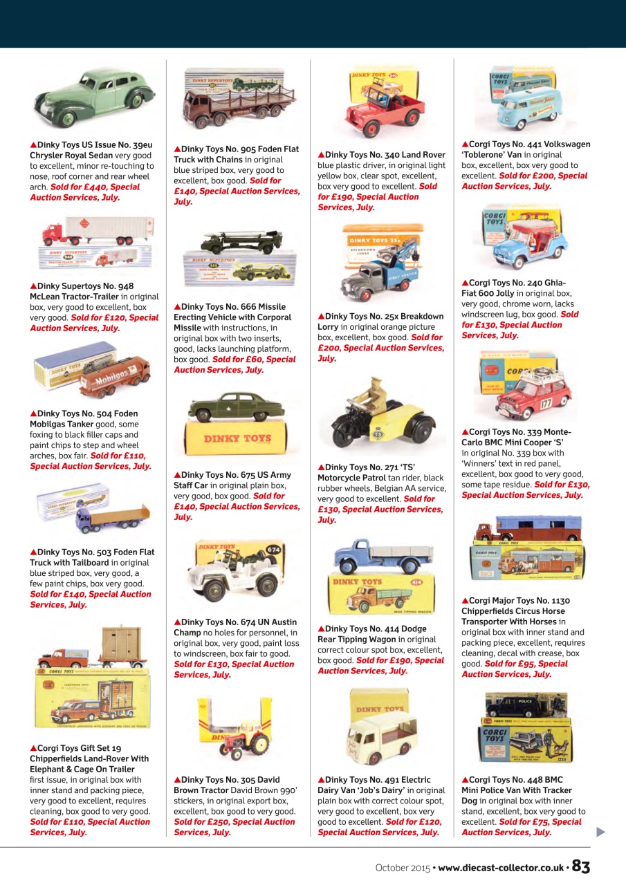 Diecast Collector Preview Pages