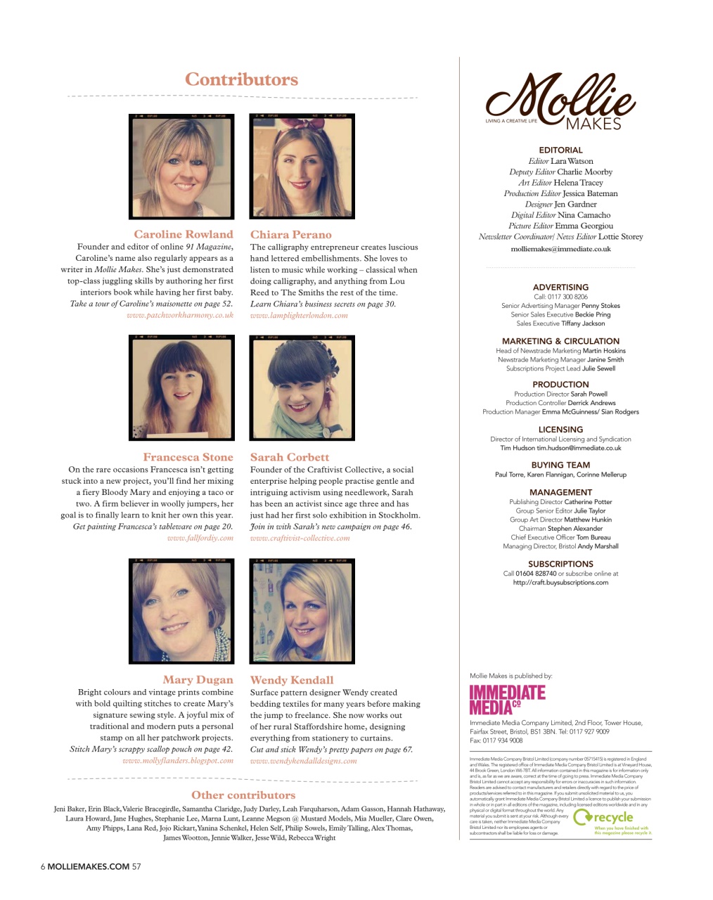 Mollie magazine Preview Pages