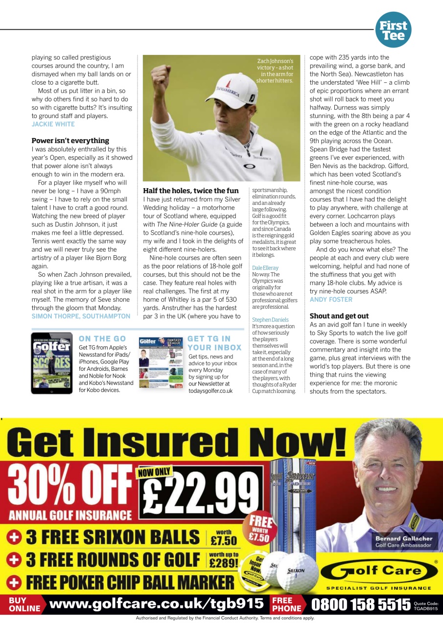 Today's Golfer Preview Pages