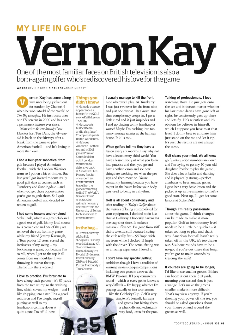 Today's Golfer Preview Pages