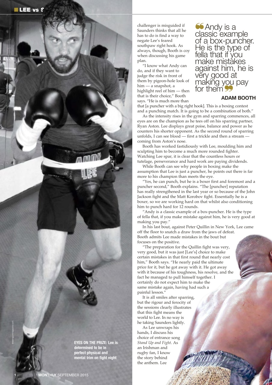 Boxing Monthly Preview Pages