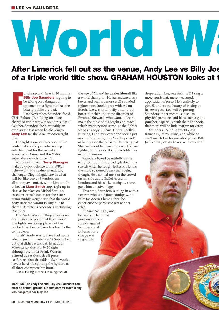 Boxing Monthly Preview Pages
