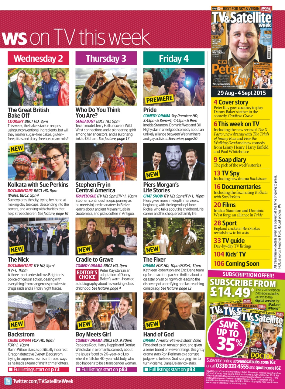 TV & Satellite Week Preview Pages