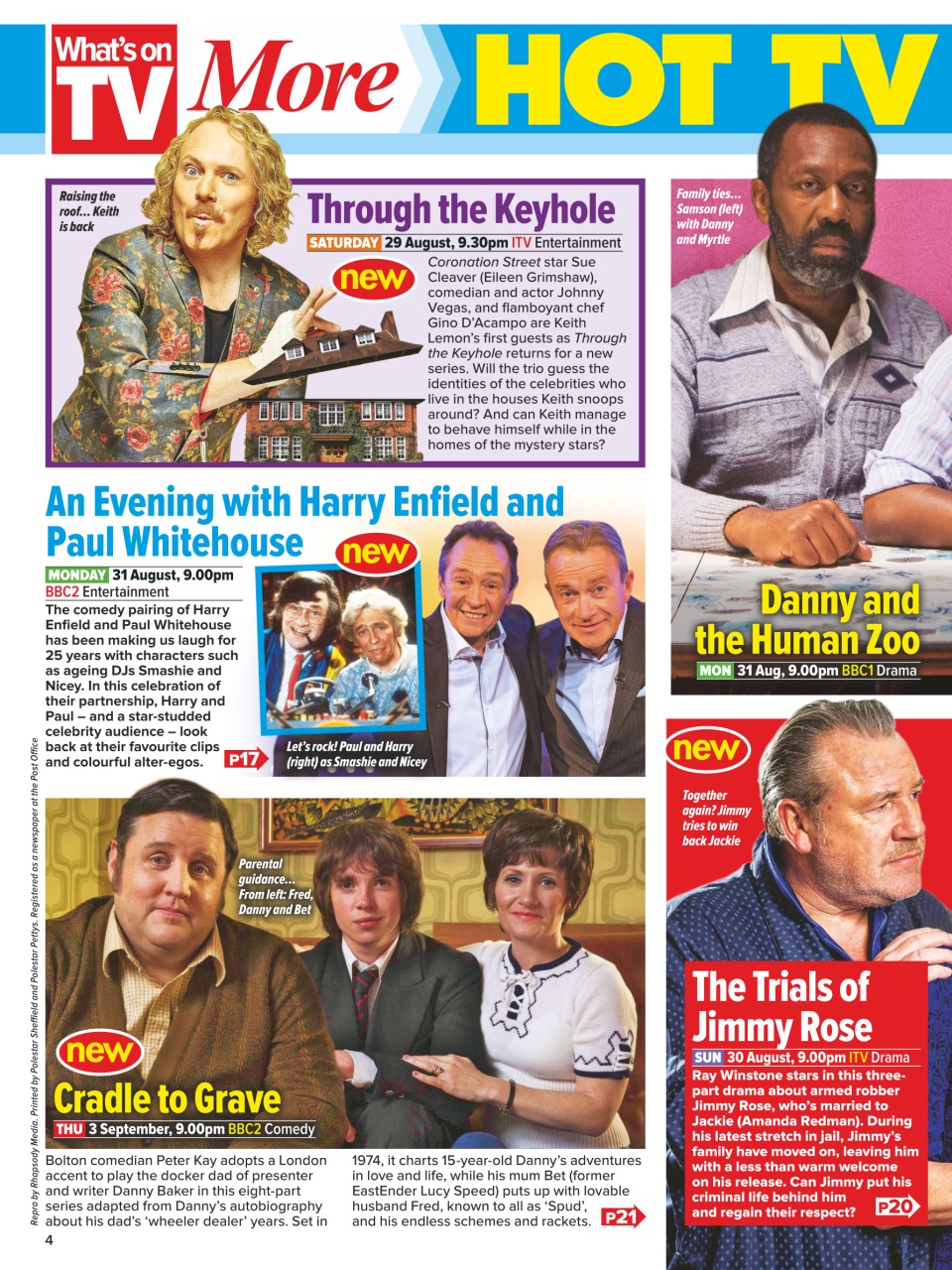 What's on TV Preview Pages