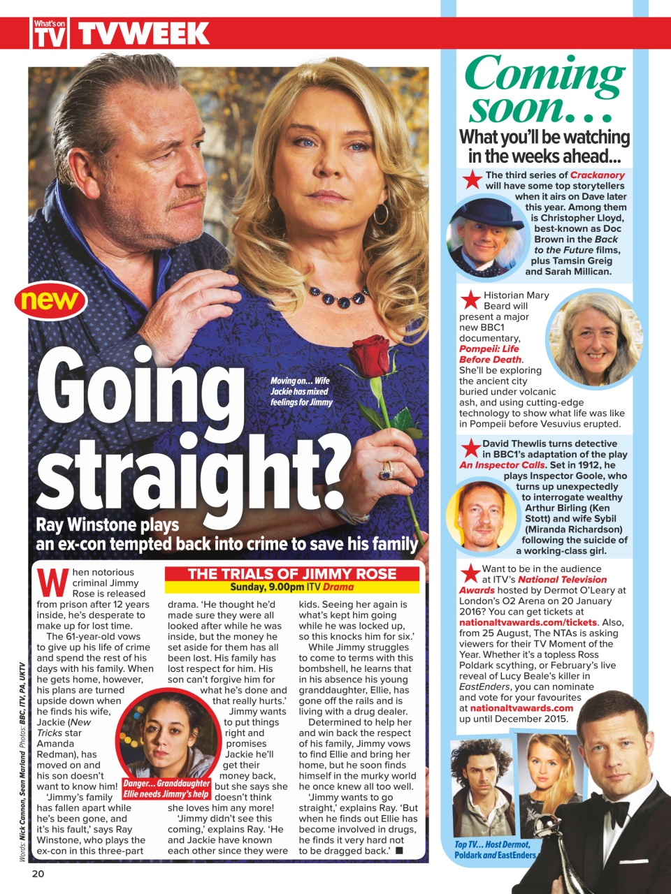 What's on TV Preview Pages