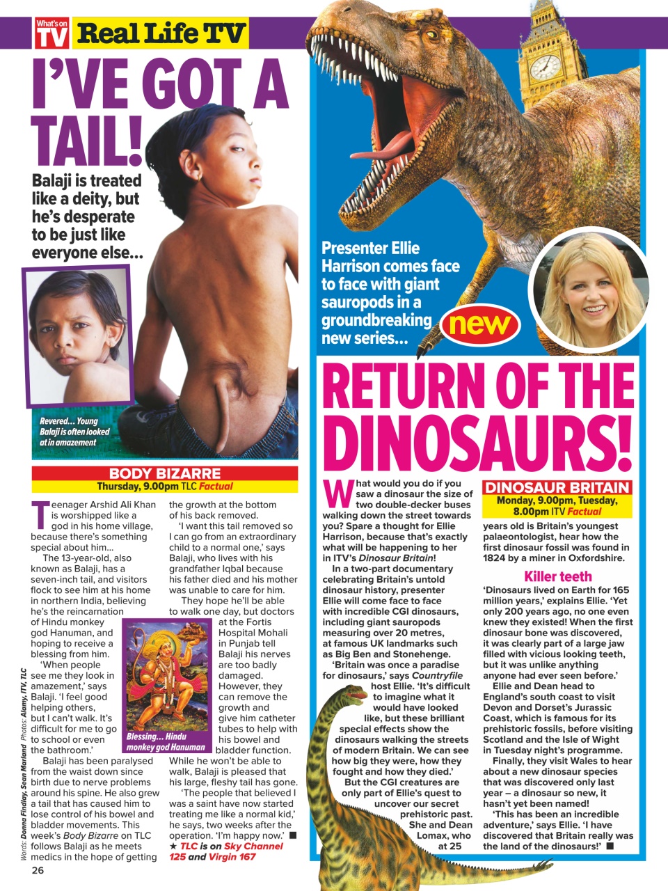 What's on TV Preview Pages