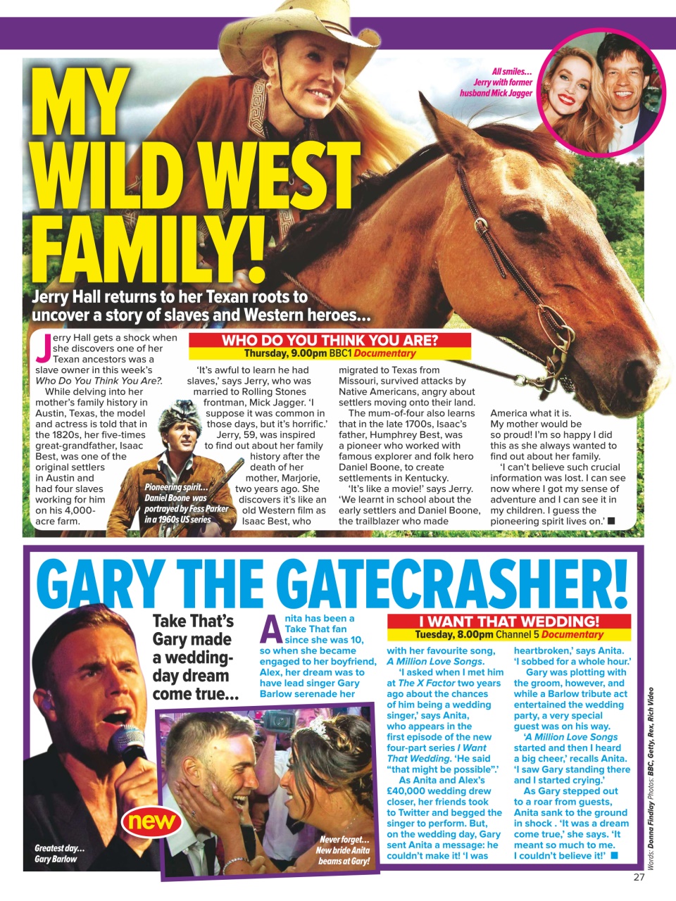 What's on TV Preview Pages