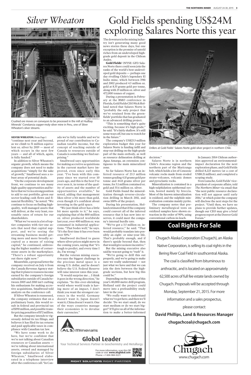 The Northern Miner Preview Pages