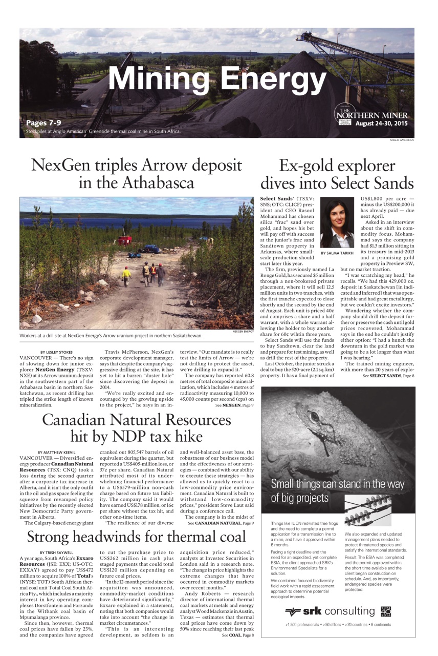 The Northern Miner Preview Pages