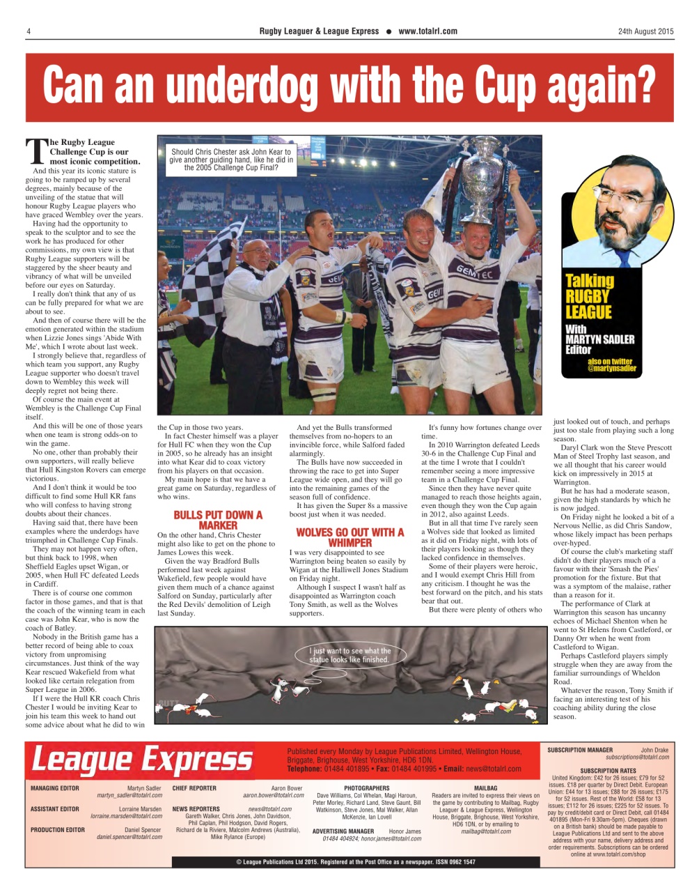 League Express Preview Pages