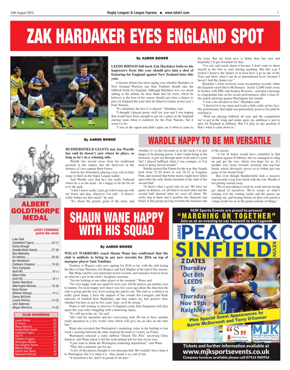 League Express Preview Pages