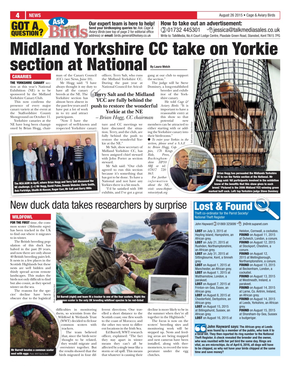 Cage & Aviary Birds Preview Pages