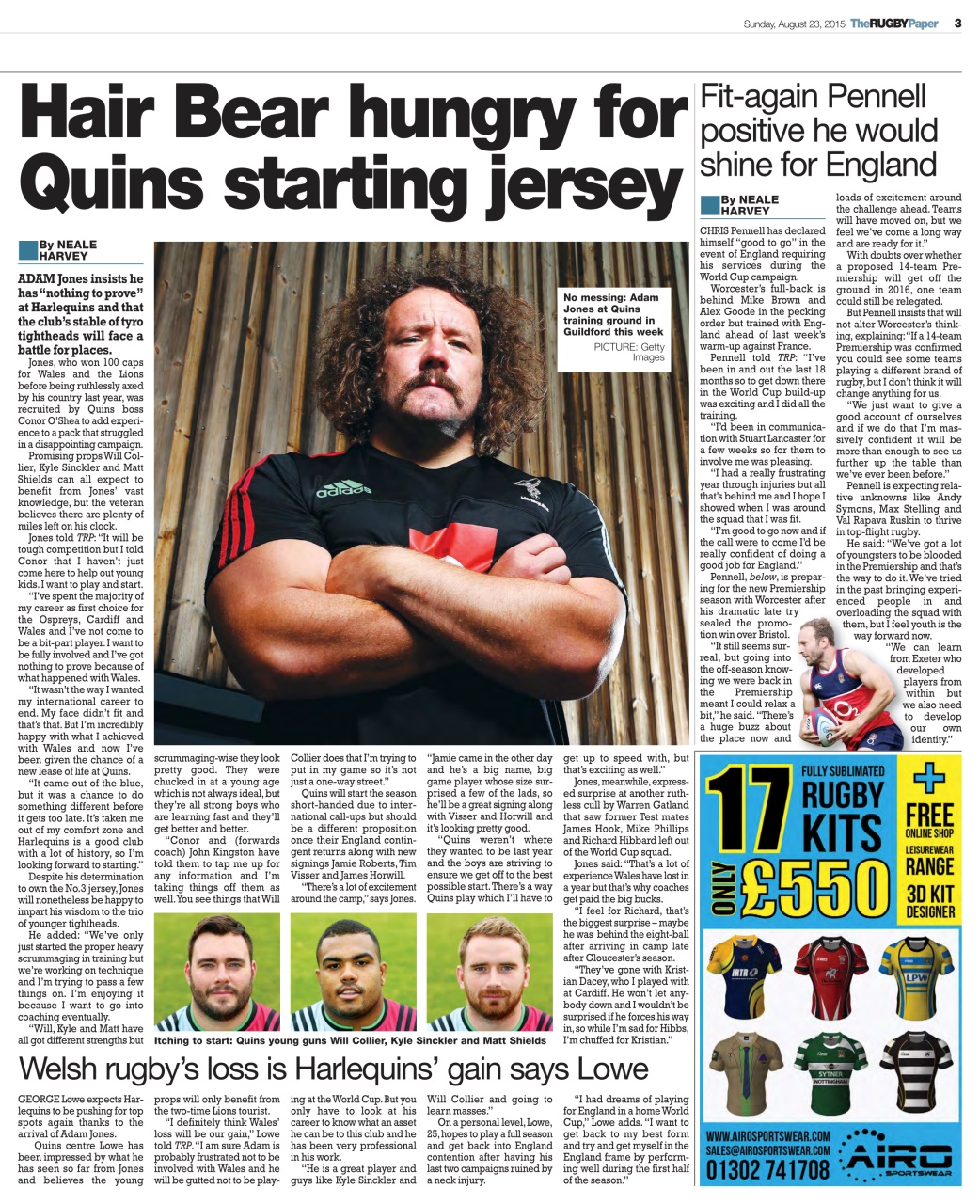 The Rugby Paper Preview Pages