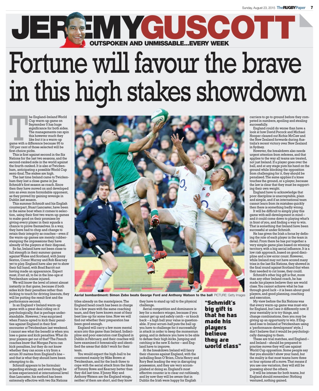 The Rugby Paper Preview Pages